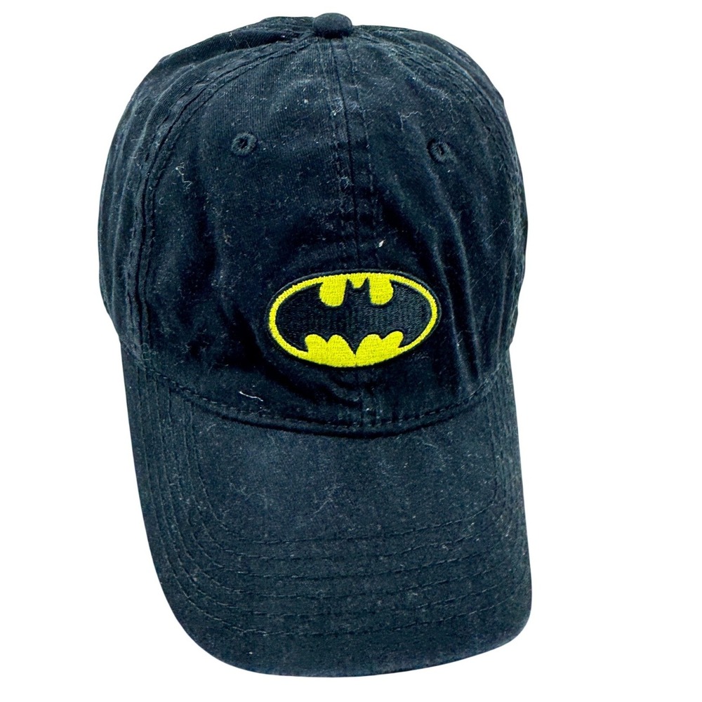 Black‎ Batman Hat Cap Bruce Wayne Embroidered Men's Adjustable